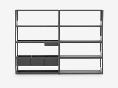 Double-sided oak bookcase LAP Case