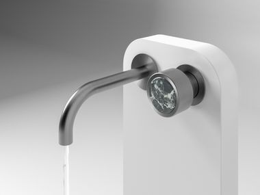 Wall-mounted stainless steel washbasin tap CYLINDER B Cassica Baths