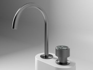 Countertop stainless steel washbasin tap CYLINDER B Cassica Baths