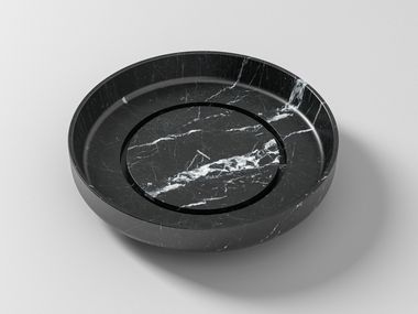 Round countertop marble washbasin DISCÓBOLO TYPE 2 Cassica Baths