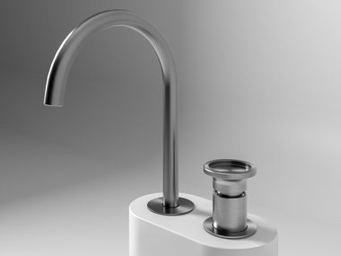 Countertop stainless steel washbasin tap FONT C Cassica Baths