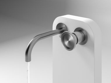 Wall-mounted stainless steel washbasin tap FONT C Cassica Baths