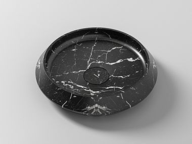 Countertop round marble washbasin UFO Cassica Baths