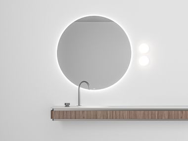 Wall-mounted wooden vanity unit VOLANI THIN Cassica Baths