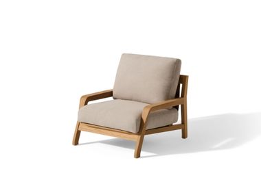 Poltrona da giardino in tessuto con braccioli ELORO Cassina