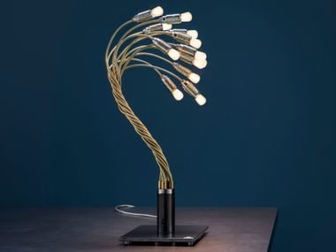 With swing arm brass table lamp BONSAI Catellani & Smith