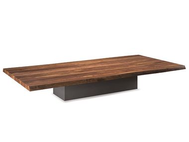 Rectangular low walnut coffee table IDEM Cattelan Italia