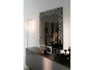 Wall-mounted square mirror KENYA Cattelan Italia