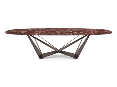 Barrel-shaped marble table SKORPIO MARBLE Cattelan Italia