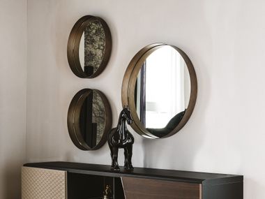 Specchio rotondo da parete con cornice WISH Cattelan Italia