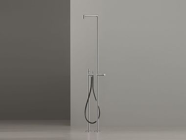 Stainless steel outdoor shower with hand shower CARTESIO 163 Ceadesign