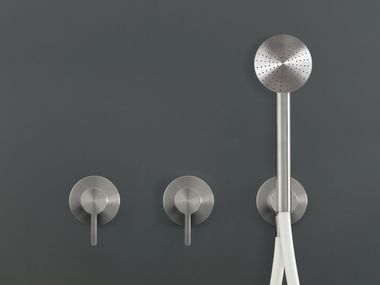 Contemporary style 3 hole 3 hole wall-mounted stainless steel shower mixer INNOVO INV57Y Ceadesign