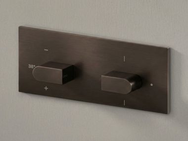 Thermostatic stainless steel shower / bathtub mixer with diverter SIXTY 56 Ceadesign