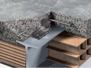 Laterlite, CENTROSTORICO CONNETTORE ACCIAIO SALDATO Connettore per il consolidamento dei solai in putrelle d