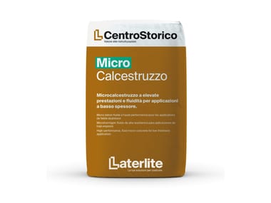 Laterlite, CENTROSTORICO MICRO CALCESTRUZZO Microcalcestruzzo fibrorinforzato per il rinforzo strutturale