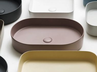 Countertop oval washbasin SHUI COMFORT Ceramica Cielo