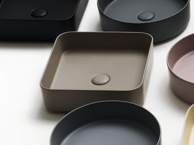 Countertop square ceramic washbasin SHUI COMFORT Ceramica Cielo