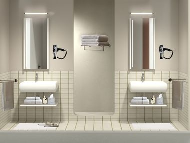 Wall-mounted ceramic washbasin TESEO Ceramica Cielo