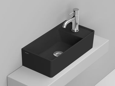 Lave-mains à poser rectangulaire en céramique MULTIPLO Ceramica Dolomite