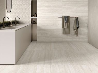 Glazed porcelain stoneware wall/floor tiles with stone effect RIVER Ceramica Euro