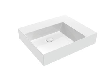 Ceramica Flaminia, APPLIGHT Lavabo rettangolare in ceramica con piano
