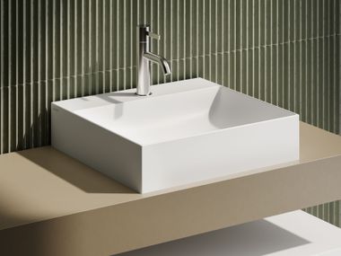 Rectangular ceramic washbasin LE LASTRE - B6R51 Ceramica Globo