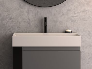 Rectangular ceramic washbasin LE LASTRE - B6R81 Ceramica Globo