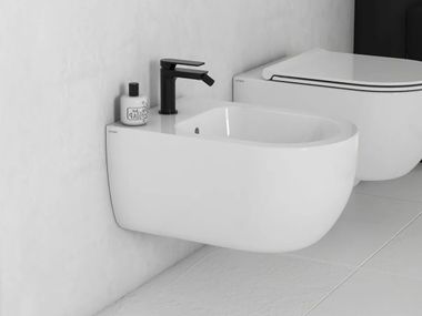 Bidé suspenso de cerâmica MODE - MES09 Ceramica Globo