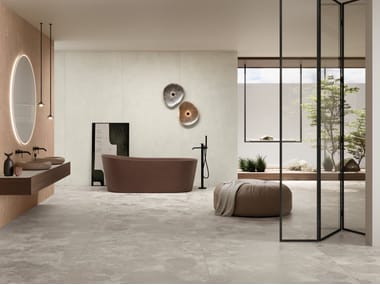 Ceramiche Caesar, BLOOMSTONE SILT Pavimento/rivestimento in gres porcellanato effetto pietra