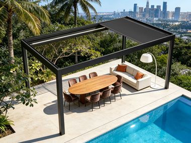 Pergola bioclimatique en aluminium SUNROOM S SERIES AIRMEGA