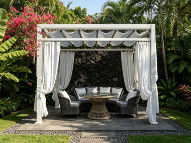 Pergola indépendante avec couverture coulissante QINGRUOLI Q1 AIRMEGA