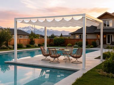 Pergola indépendante avec couverture coulissante QINGRUOLI Q5 AIRMEGA