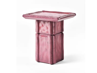 Cimento, RIVA Tavolino di servizio quadrato in Cimento®