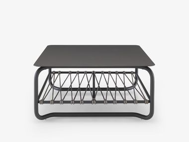 Table d'appoint de jardin carrée en aluminium VALMER Cinna