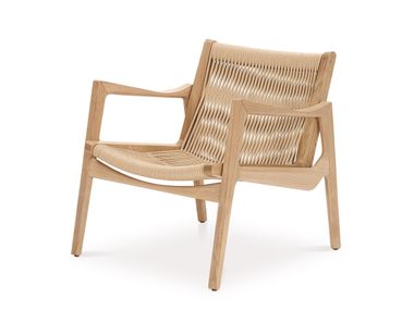 Poltrona da giardino in corda con braccioli EUVIRA ClassiCon