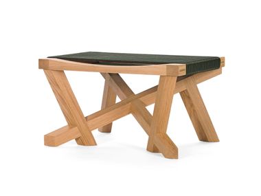 Poggiapiedi da giardino in corda e legno VOLKSHAUS ClassiCon