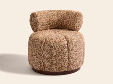 Fabric easy chair with armrests GAINSBOURG AUTUMN FLORAL Clovi Paris