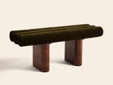Fabric bench POMPIDOU FOREST Clovi Paris