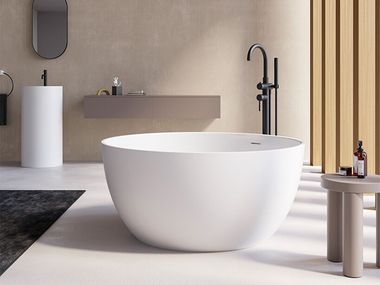 Freestanding round Solid Surface bathtub ORTA Colacril