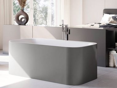 Rectangular freestanding acrylic bathtub ROMA Colacril