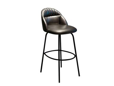 High leather stool CRICKET Alexandra