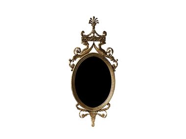 Oval framed wooden mirror IMPERIO Alexandra