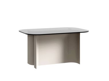 Glass and iron coffee table KENTIA Alexandra