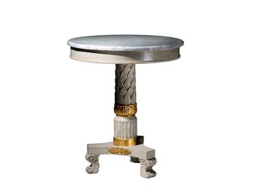 Round coffee table with marble top MAGDA Alexandra
