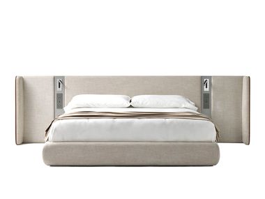 Letto imbottito in tessuto con illuminazione integrata MASTER XL Alexandra