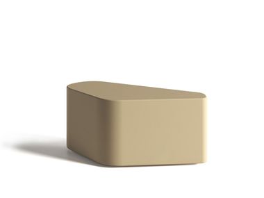 Triangular leather pouf ONDA Alexandra