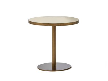 Round glass and iron coffee table SEVEN Alexandra