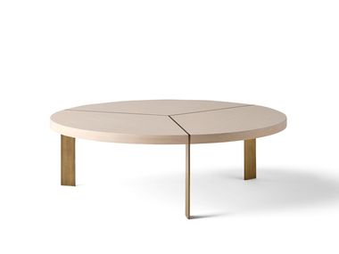 Tavolino rotondo basso in legno TEMPO Alexandra