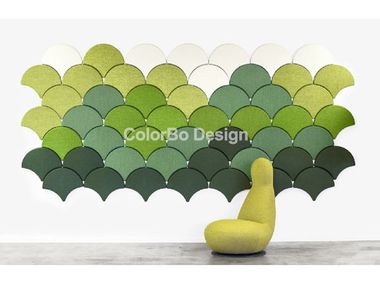 Wand- Akustikplatte aus PET 3D FAN BLADE Colorbo