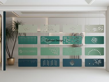 Hängender Schreibtischtrennwand aus PET URBAN WINDOW Colorbo